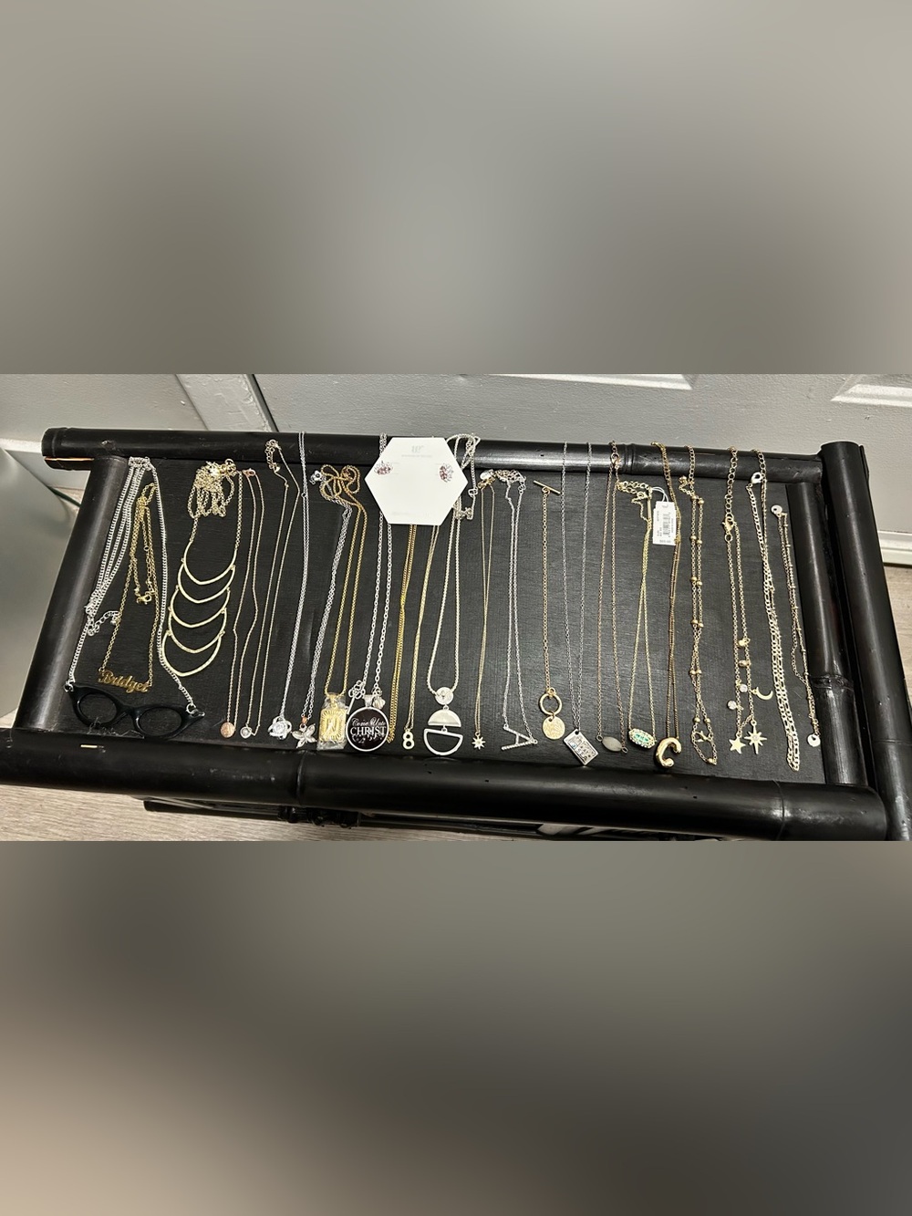 Necklaces and earrings some with gold coating others 925 silver